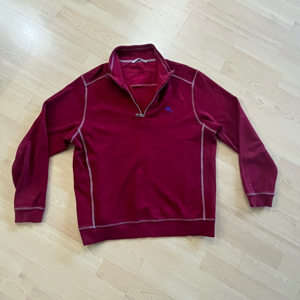 Tommy Bahama Tobago Bay Half-Zip Sweatshirt size Medium